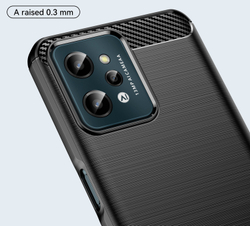 Защитный чехол в стиле карбон для смартфона Realme C31, серия Carbon от Caseport