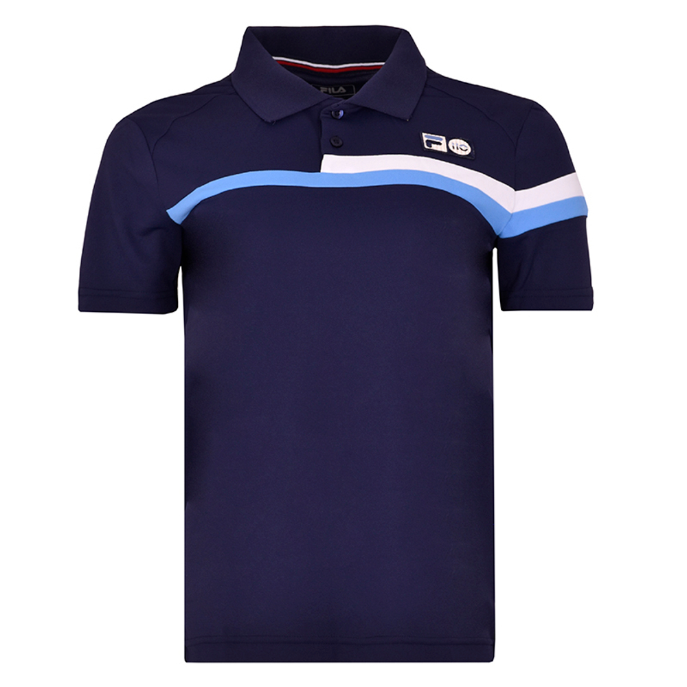 Футболка для мальчика теннисная Fila Polo Louie Boys - peacoat