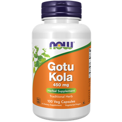 Now Foods Gotu Kola 450 mg 100 veg capsules, Готу Кола