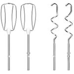 Миксер MOULINEX HM460110, 500 Вт, 5 скоростей, 2 венчика, 2 крюка для теста, белый, 7211004400