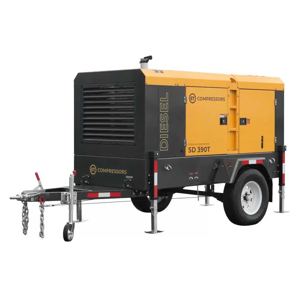 Передвижной компрессор ET SD-390T-10 на шасси
