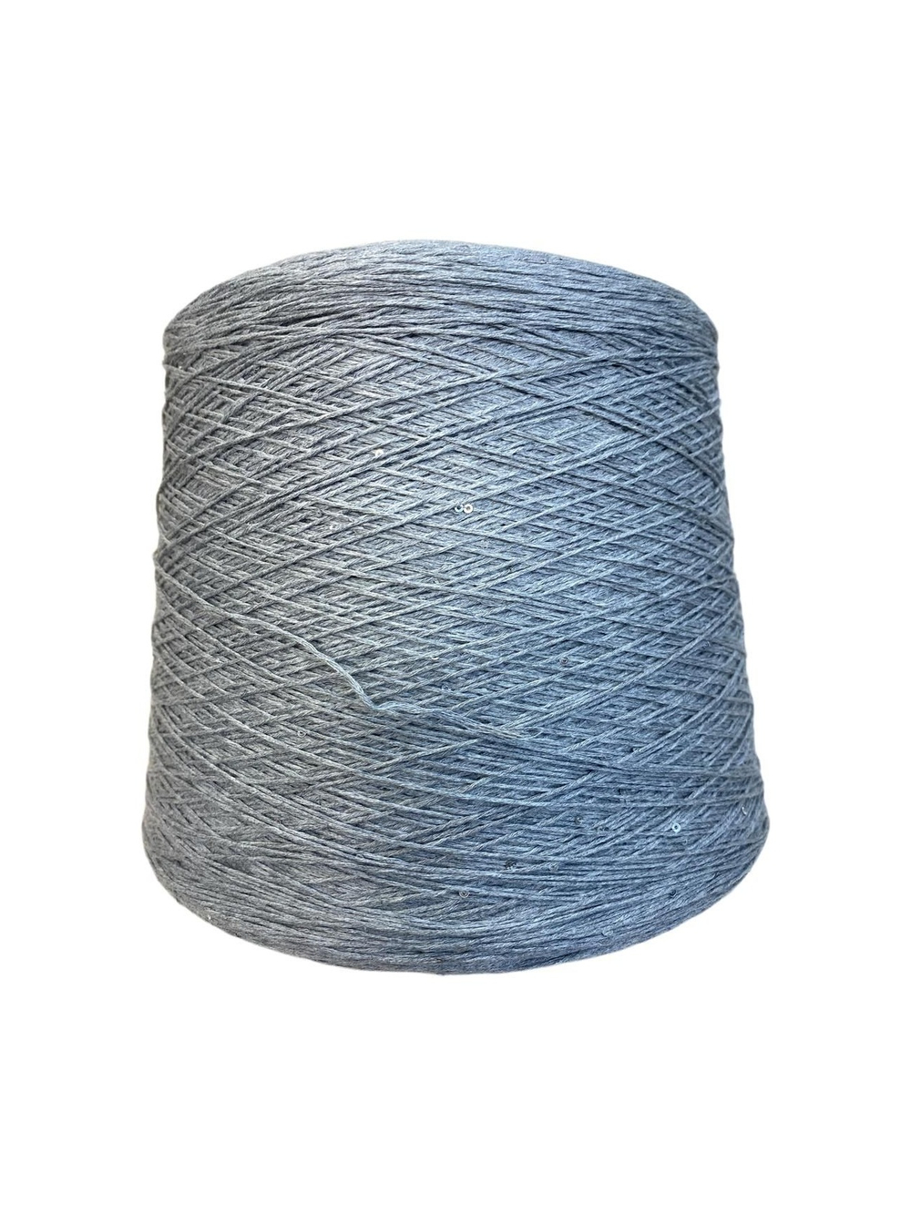 Пряжа на бобине (Италия) 100% хлопок с пайетками 100г- 450м 280 г