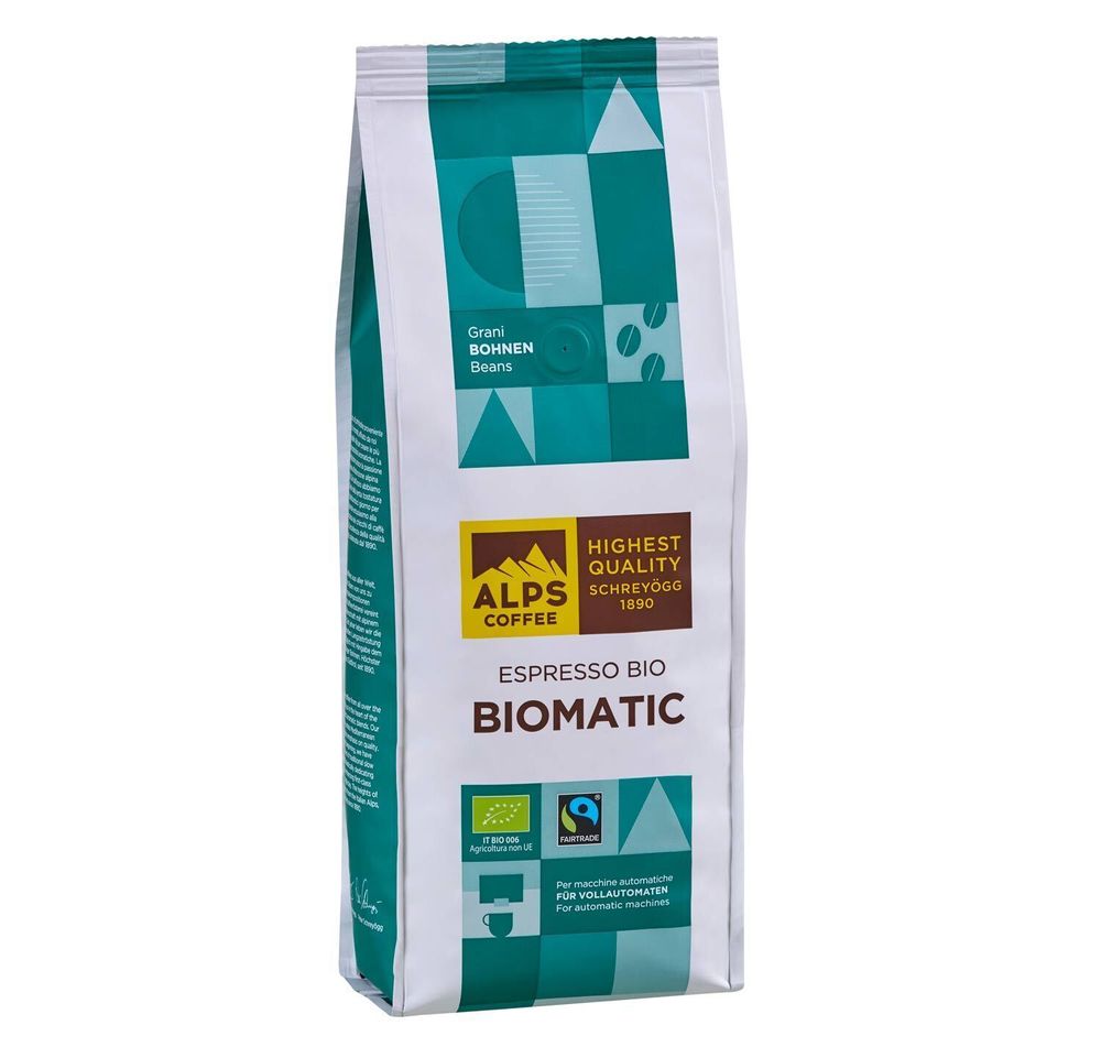 Кофе в зёрнах Alps Coffee Espresso Bio Biomatic Flo, 500г