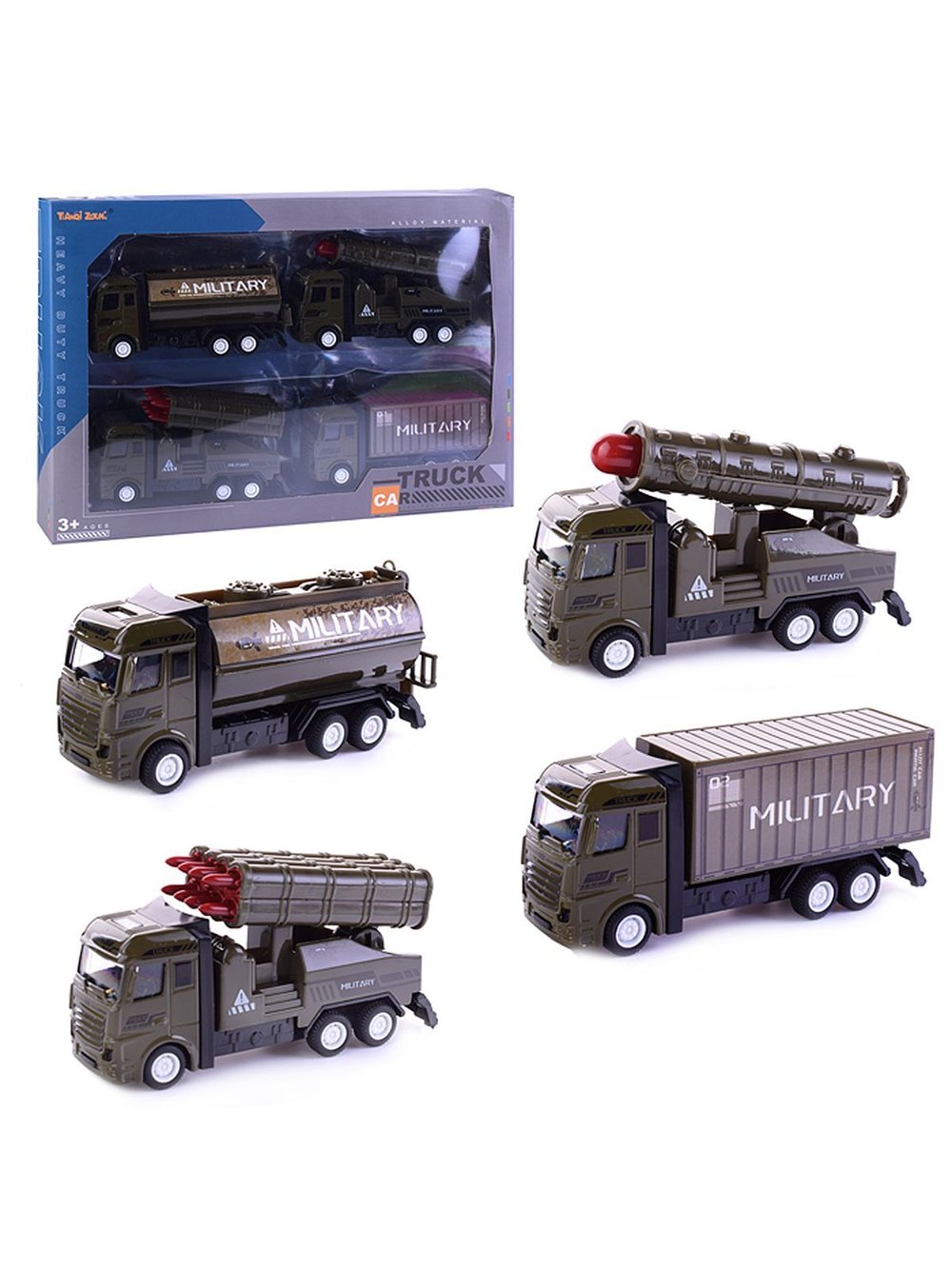 Игровой набор военной техники 4 шт  (TQ66F-3)