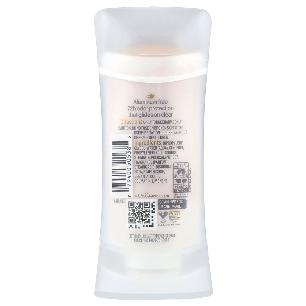 Dove, дезодорант без алюминия, овсяное молоко и ваниль, 74 г (2,6 унции)