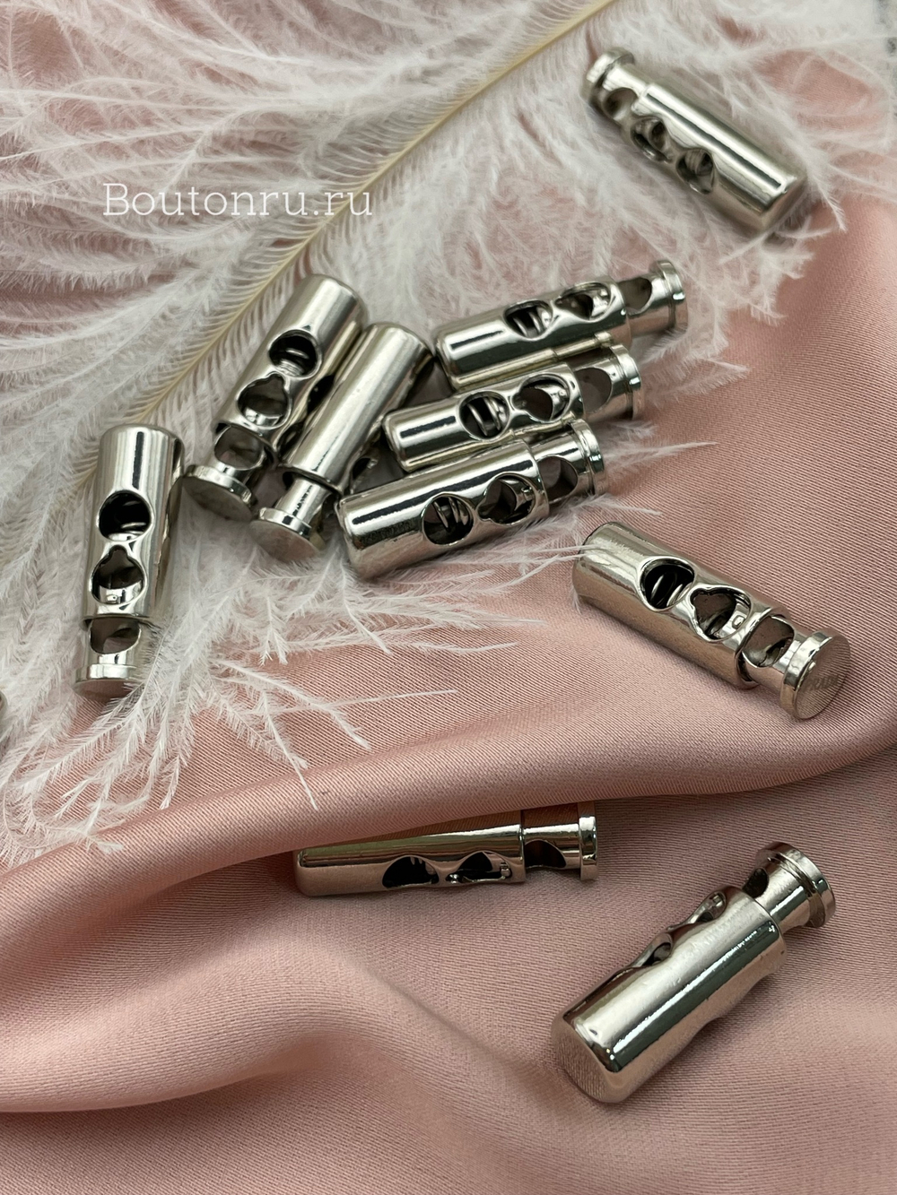 Фиксатор для шнура Прад. серебро