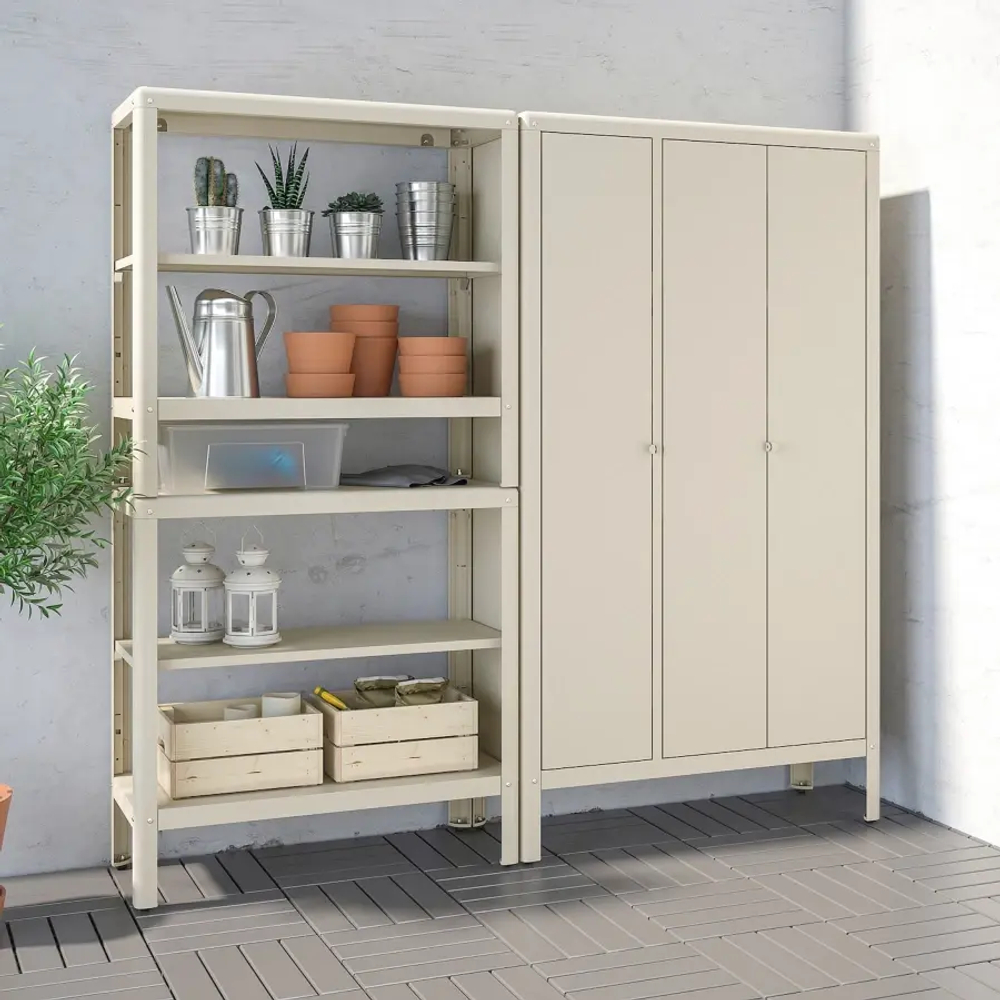 Шкаф - KOLBJÖRN /KOLBJОRN  IKEA/ КОЛЬБЬЁРН ИКЕА,  161х90 см,  бежевый