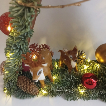 Светящаяся новогодняя композиция Ёлочка