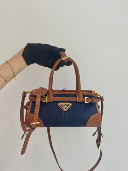 Prada Bonnie Leather Mini Handbag 23 cm