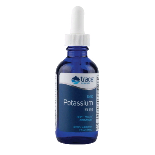 Trace minerals ionic potassium 99mg 59ml.