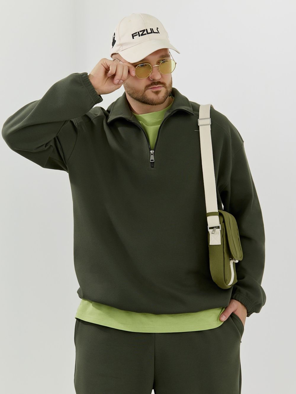 Толстовка мужская Интер-1 Виотекс ХАКИ