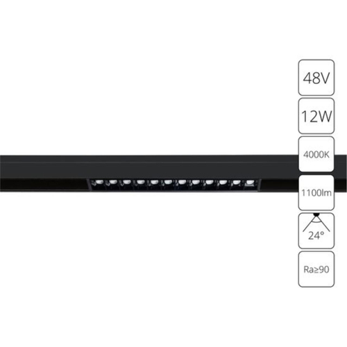 Магнитный трековый светильник Arte Lamp LINEA A4664PL-1BK