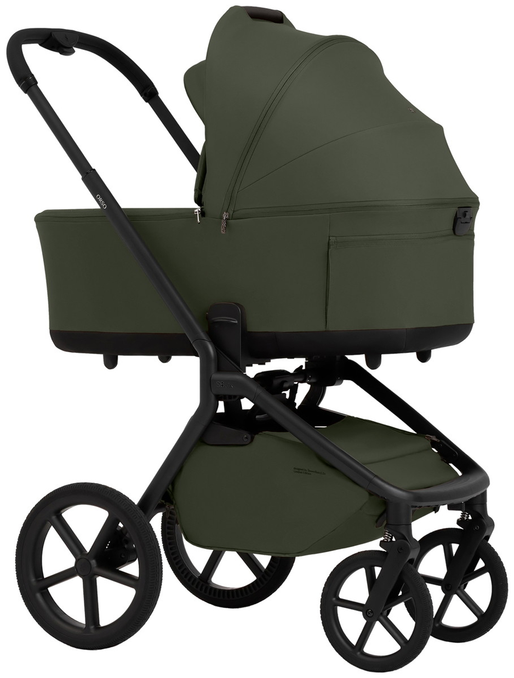 Коляска 4 в 1 Sweet Baby SBL Orso New + автокресло Elegante Plus с базой i-Size ISOFIX DK780 New Dark Green