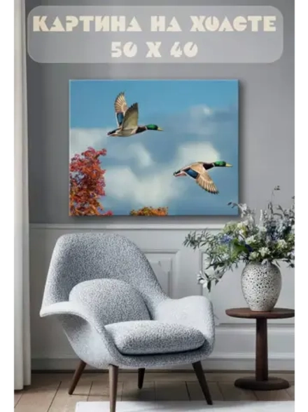 Картина на стену 40 X 50 Селезни