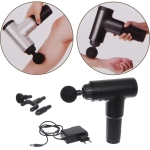 Массажер для тела «Gun», 4 насадки (пистолет мышечный ударный), 220В