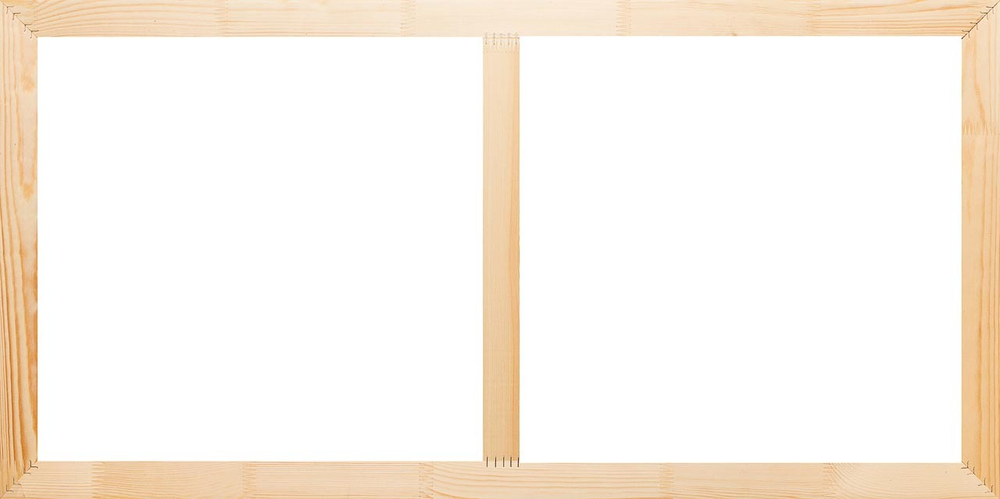 Глухой подрамник 55x90 см. (с перекладиной) сеч. 40х18 мм. (3 штуки)