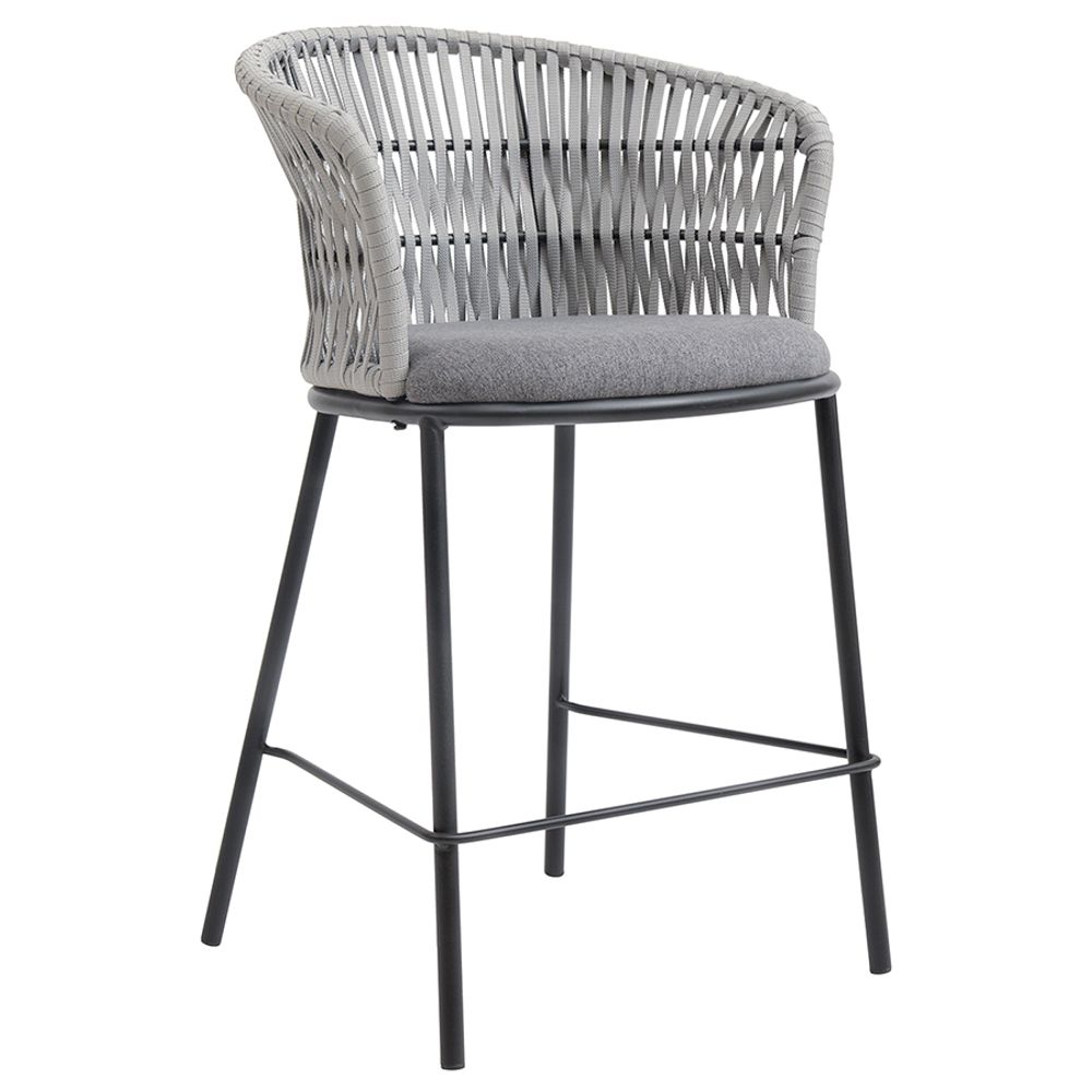 Стул полубарный Haugen, темно-серый/светло-серый