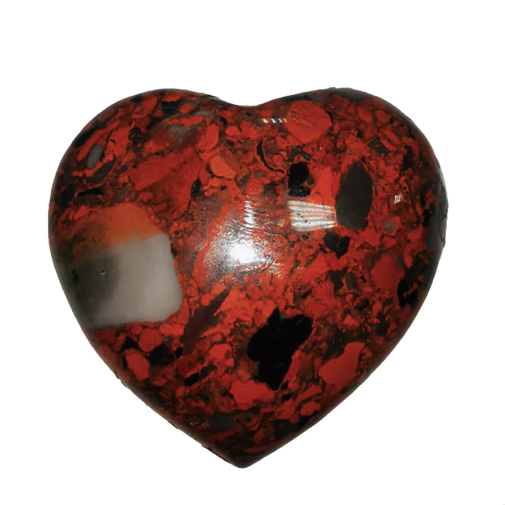 Сердце 43мм яшма красная 50.9гр
