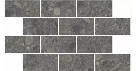 Декор Чеппо ди Гре мозаичный антрацит матовый обрезной (DD606220\MM)