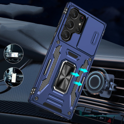 Чехол Safe Case с кольцом и защитой камеры для Samsung Galaxy S25 Ultra
