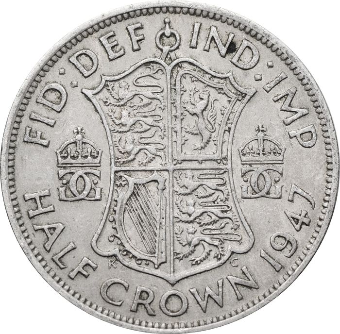 1/2 кроны 1947 Великобритания