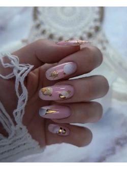 Lucky Rose Слайдеры наклейки для длинных ногтей 081