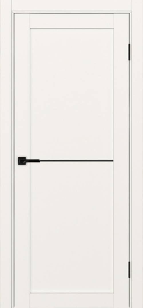 Межкомнатная дверь Optima Porte ТУРИН 502АППSB.11 Молдинг AL чёрный