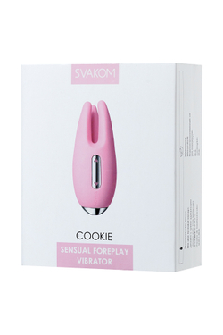 Мини-вибратор Svakom Cookie, подвижные тентакли, розовый, 9,6 см