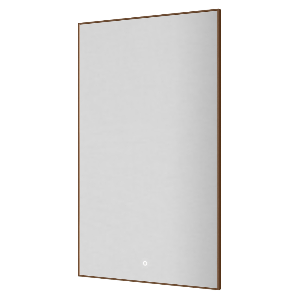 Зеркало вертикальное Armadi Art Modern 100*60см 569-BRB подсветка, диммер, антизапотевание,BRUSHED BRONZE