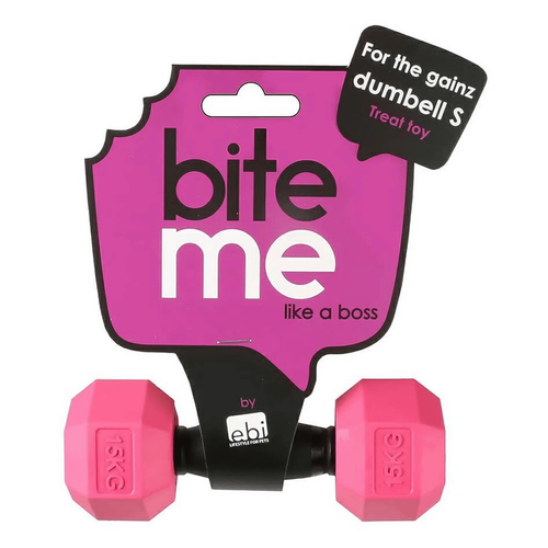 Игрушка для собак резиновая в форме гантели "Bite me" EBI