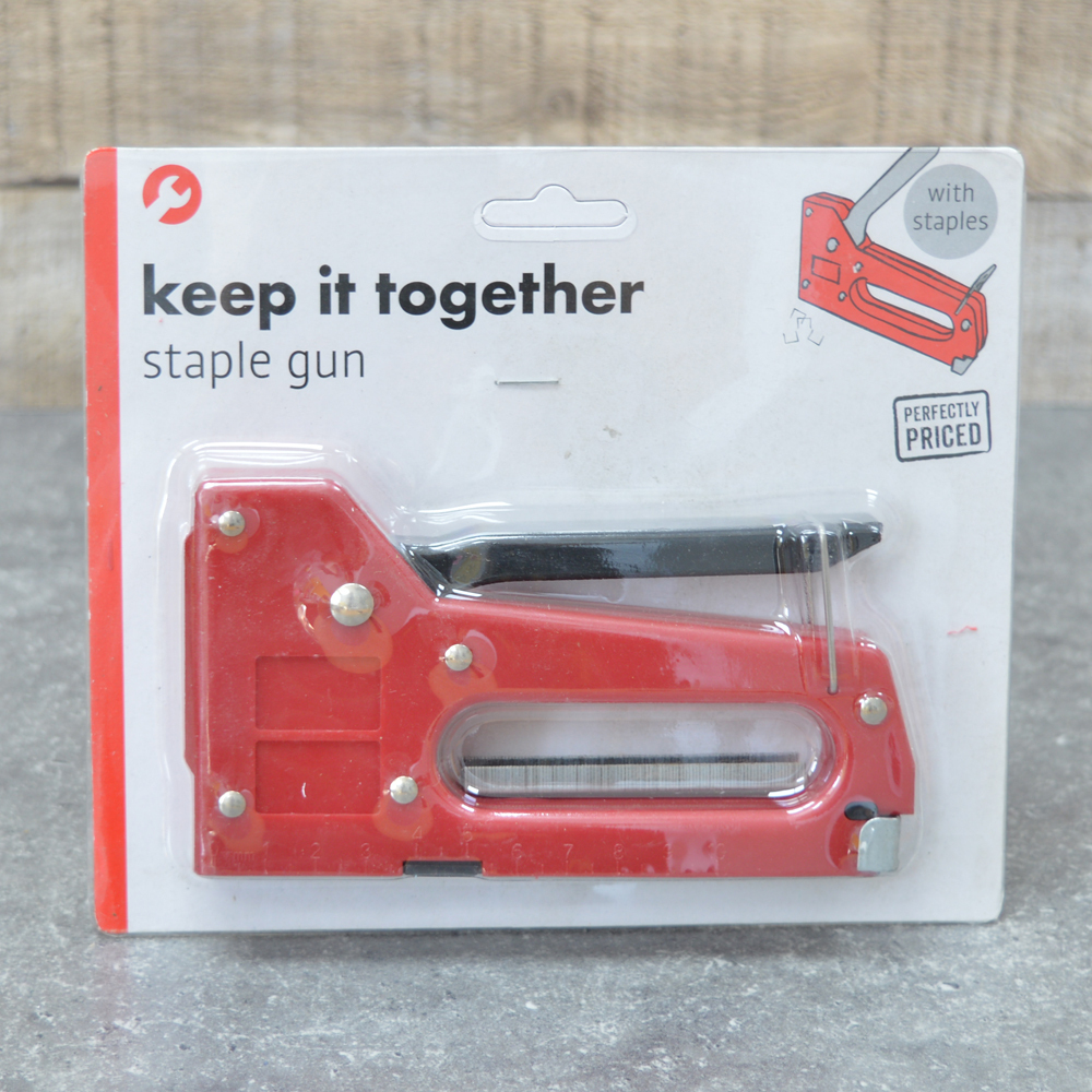 Степлер строительный, пластик