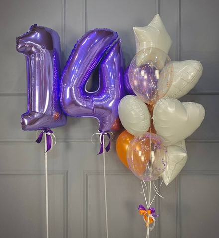 Набор шаров 14 лет – яркий праздник