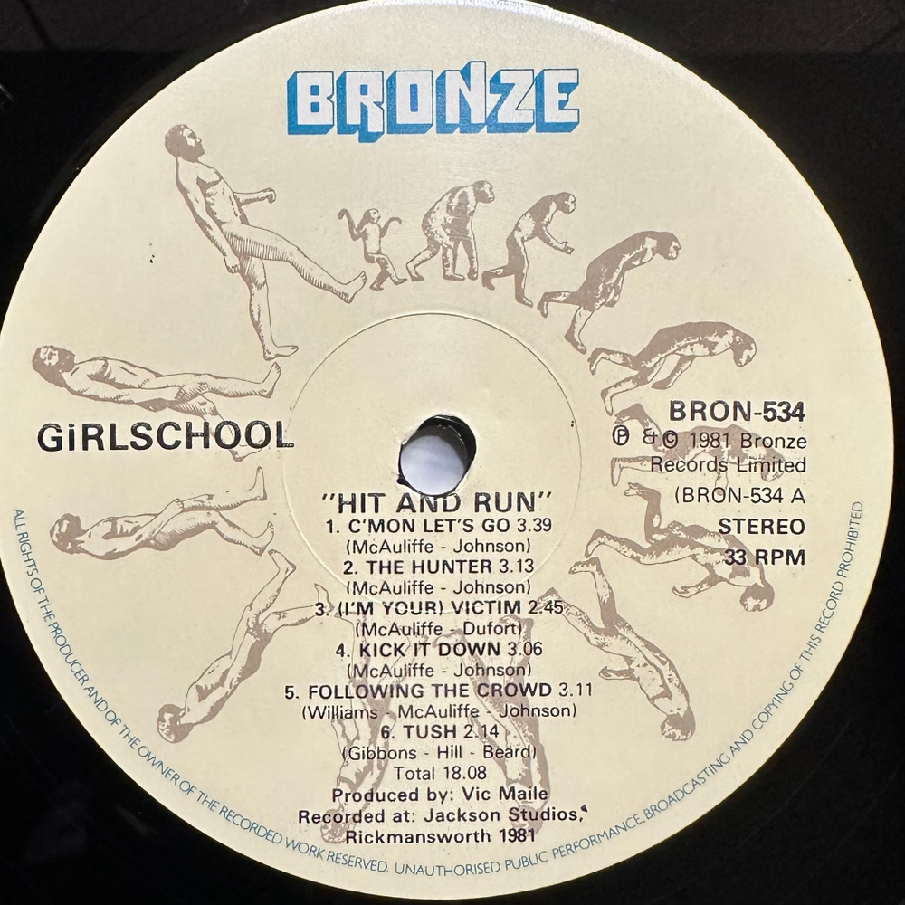 Girlschool - Hit And Run (Скандинавия 1981г.)
