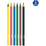 Карандаши цветные пластиковые Berlingo "Цирк", 06цв., заточен., картон, европодвес