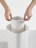 Контейнер мусорный split™, 8 л, бело-голубой