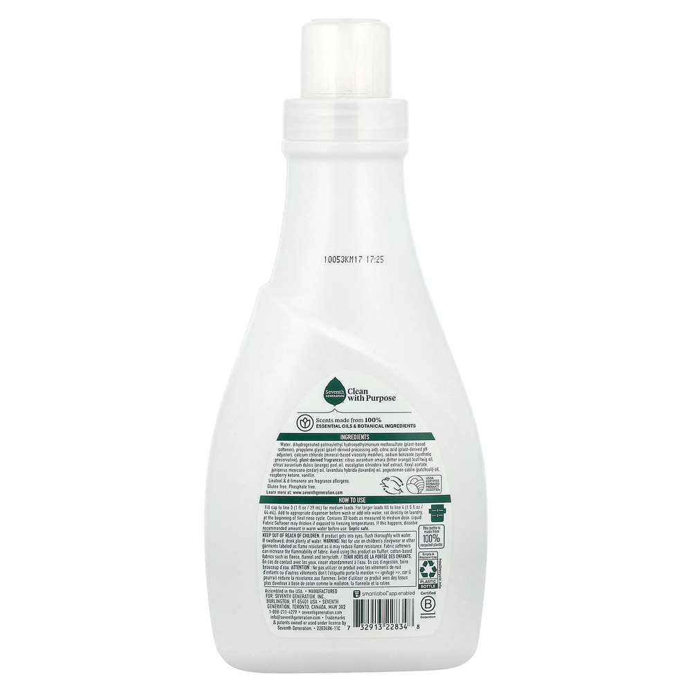 Seventh Generation, кондиционер для белья, свежая лаванда, 946 мл (32 жидк. унции)