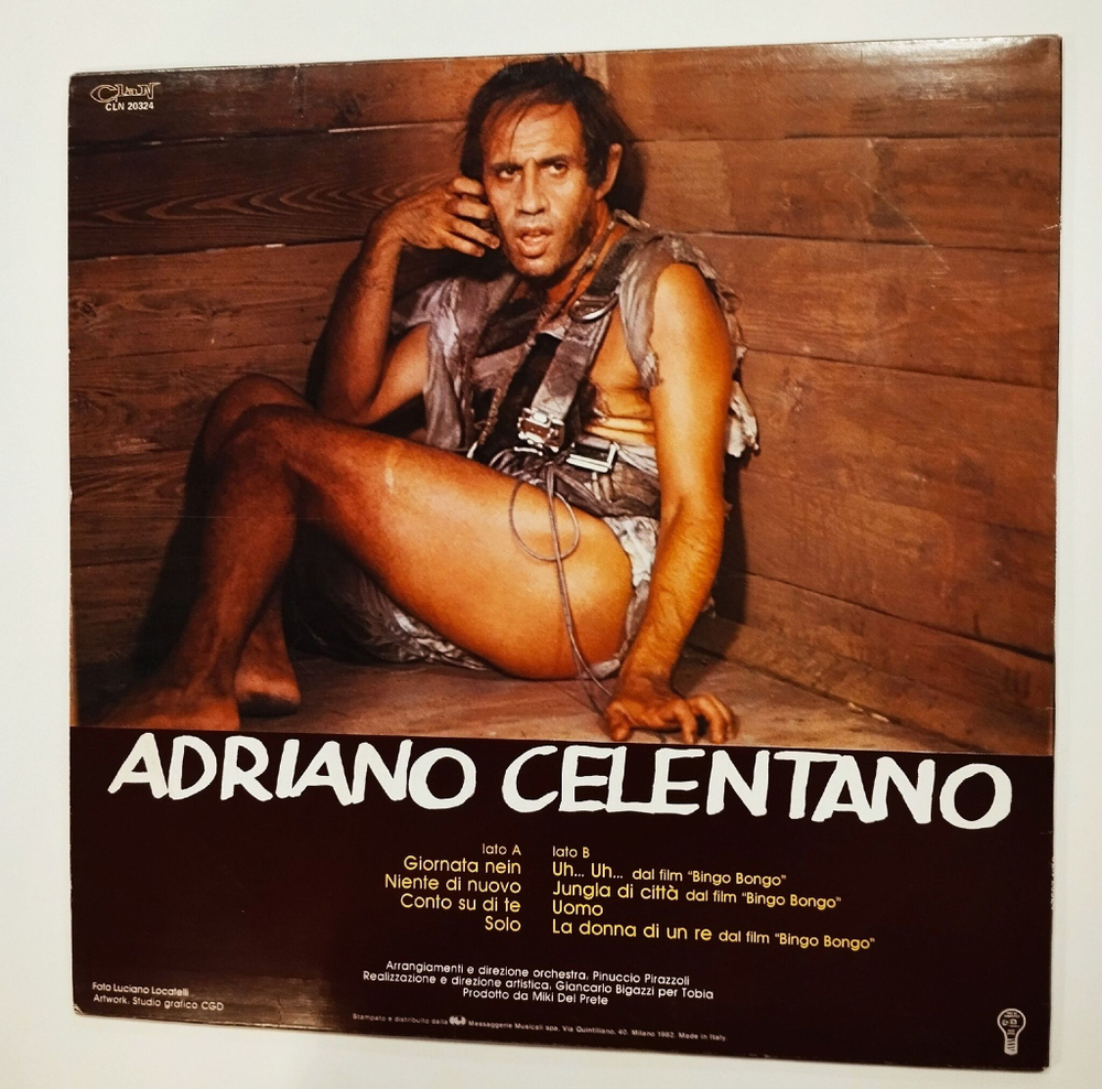 Винтажная виниловая пластинка LP Adriano Celentano Uh Uh (Italy 1982)