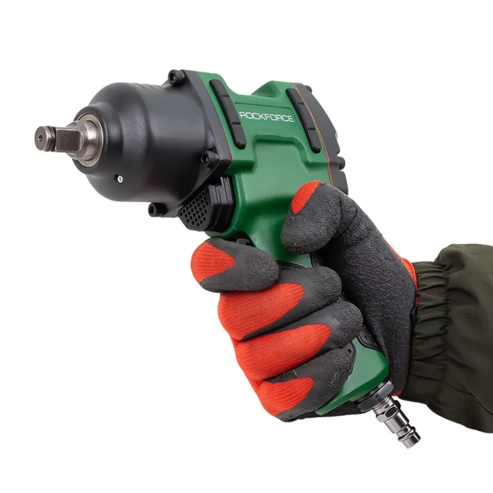 Пневмогайковерт ударный ''Twin Hammer''с реверсом и регулировкой усилия 1/2''(1400Hм, 7000 об/мин,6.3bar,вес 3.2кг) RockFORCE RF-NC-4236