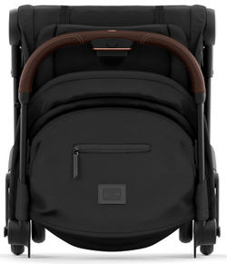 Коляска Cybex Coya Rosegold Frame Cloud G i-Size Lava Grey 2 в 1 Sepia Black с дождевиком и бампером