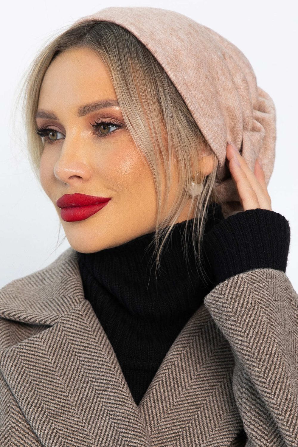 Чалма с резинкой (бежевая) ЧР6-23М LT Collection