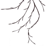 Гирлянда для дома «Ветка» 2,3 м, 144 лампы LED, коричн.провод, пост.свечение, USB, IP-20, Теплый белый