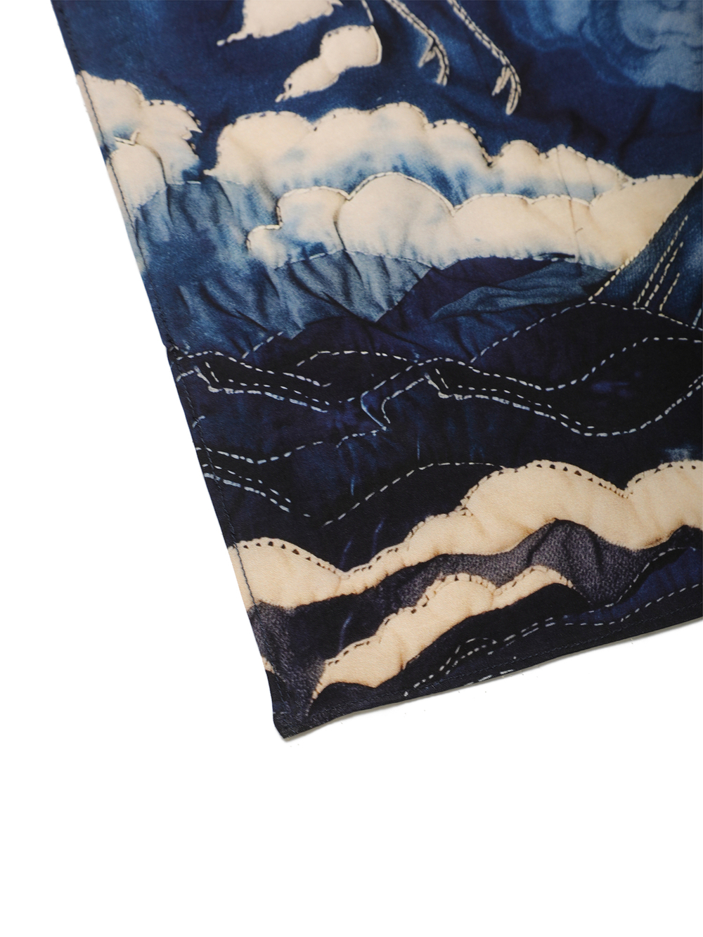 Бандана Boro Crane Bandana  Mimic Stitch Boro Crane Print