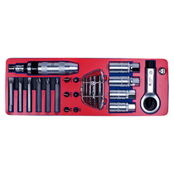 МАСТАК (5-19424) Набор демонтажный с ударной отверткой, ложемент, 24 предмета