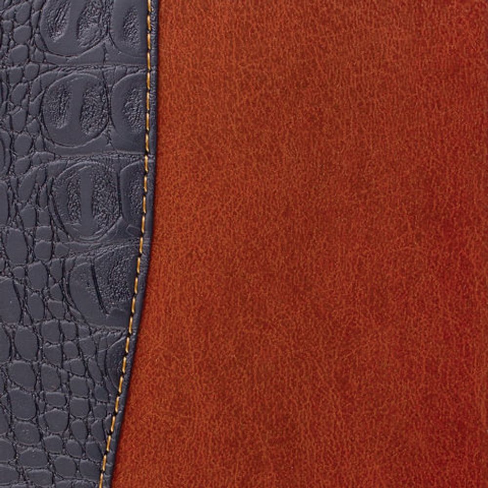 Ежедневник недатированный А5 138х213 мм BRAUBERG "Cayman" под кожу, 160 л., черный/темно-коричневый, 123399