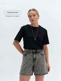 Шорты джинсовые "Серые" женские