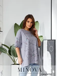 Футболка 703-серый Minova