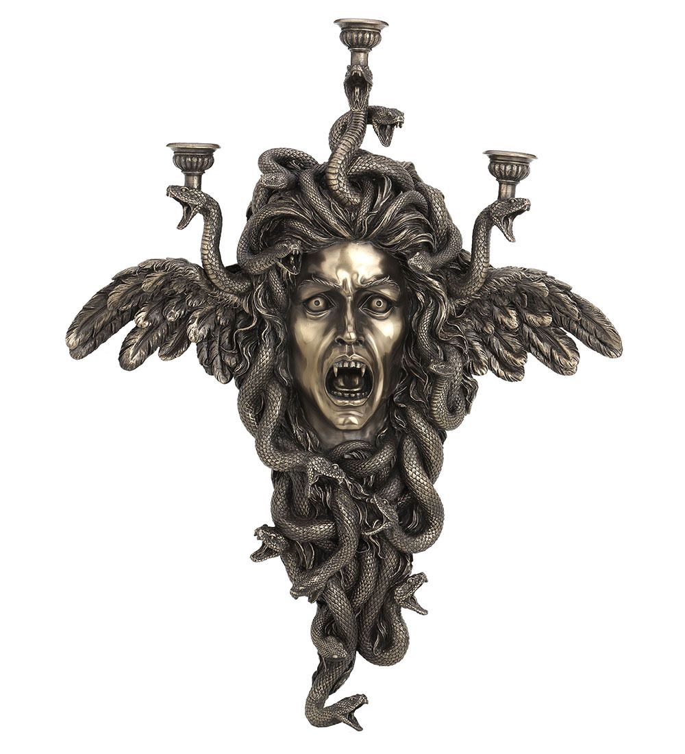 WS-1327 Подсвечник «Голова Медузы Горгоны»