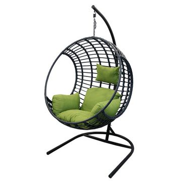 Подвесное кресло Лондон черная стойка