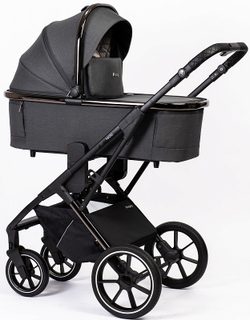 Детская коляска Peppy Tecla 2 в 1 Shadow Antrazit Chrome Edition (Графитовый)