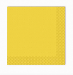 Салфетки Gratias однослойные 24*24 см, сложение 1/4, жёлтый, 400 шт